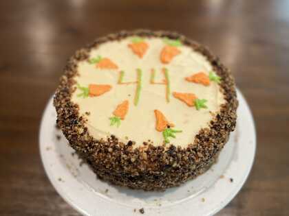 Carrot cake for a 44th birthday